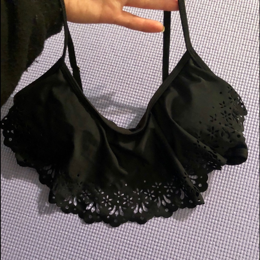 black bikini top